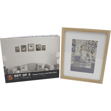 برواز صور، للحائط، 5‎ بوصة ‎6‎ × بوصة ‎4‎ ،بوصة ‎7‎ × بوصة، طبيعي، أكريليك، خشب