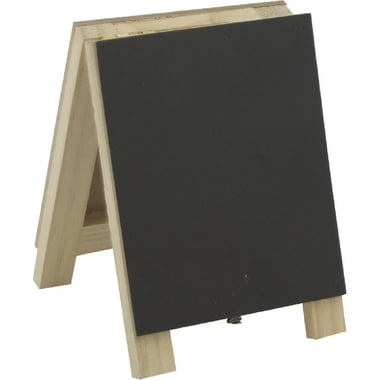 Chalkboard Signage, Table Top, Wood, Black/Natural
