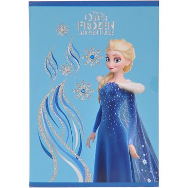 Disney Frozen Exercise Book, Olaf's Frozen Adventure, A5, 100 Pages, Double Ruled (English), Aqua Blue