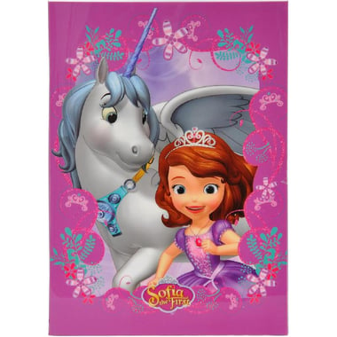 Disney Sofia The First Notebook, B5, 100 Pages, Lined, Pink/Purple