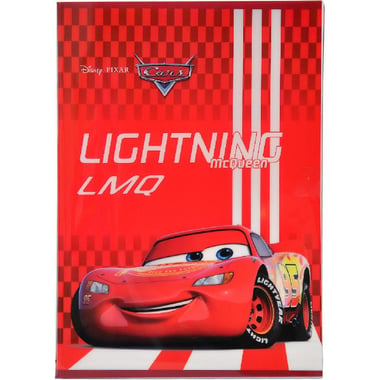 Disney Cars Exercise Book, "95", Lightning McQueen, B5, 100 Pages, Lined, Red