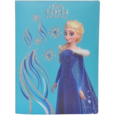 Disney Frozen File Catalogue, 20 Pockets, A4, Aqua Blue
