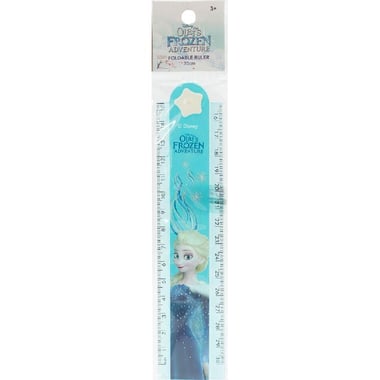 Disney Frozen Ruler, Beveled Edge, Foldable, 12" (30 cm), Plastic