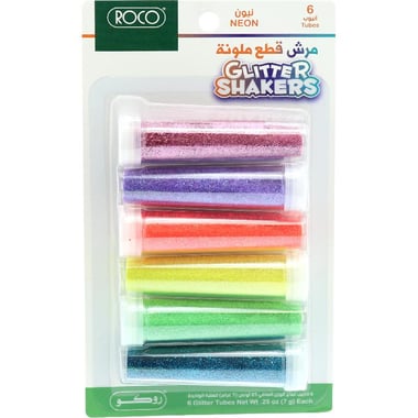 Roco Glitter Shakers Neon, Assorted Color