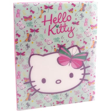 Hello Kitty File Catalogue, A4, Aqua/Burgundy