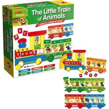 Carotina Super Bip The Little Train of Animals Puzzle & Activity Set, English, 3 Years and Above