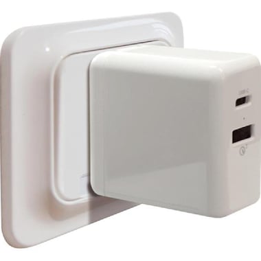 Capdase Ranger (2P33B) USB Home Charger, Quick Charge 3.0, 33 Watts, Dual USB (USB-C 15W/USB-C 18W), White