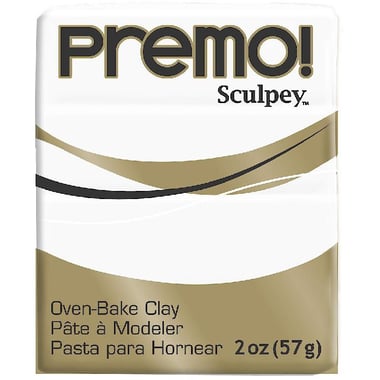 Sculpey Premo! Oven-Baked Polymer Clay, White