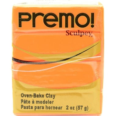 Sculpey Premo! Oven-Baked Polymer Clay, Orange