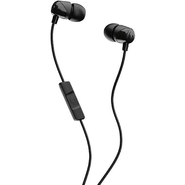 Skullcandy Jib In-Ear Earphones, Wired, 3.5 mm Connector, In-line Microphone, Black