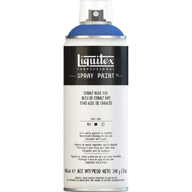Liquitex All Purpose Interior-Exterior Spray Paint, Cobalt Blue Hue, 400.00 ml ( 14.08 oz ),