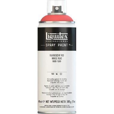 Liquitex All Purpose Interior-Exterior Spray Paint, Fluorescent Red, 400.00 ml ( 14.08 oz ),