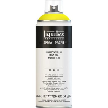 Liquitex All Purpose Interior-Exterior Spray Paint, Fluorescent Yellow, 400.00 ml ( 14.08 oz ),