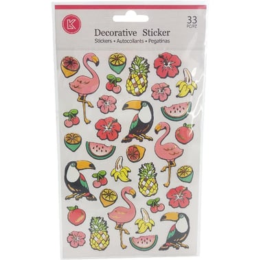Stickers, Tropical Flamingo,