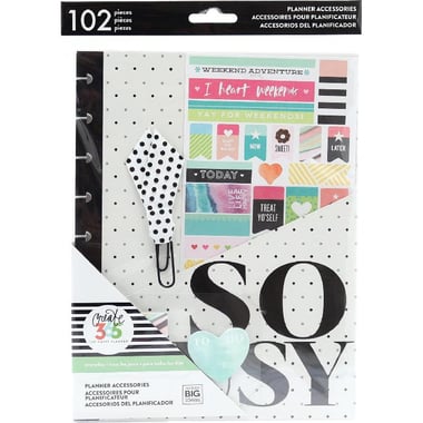 me & my BIG ideas Create 365 The Happy Planner, Happy Life Classic Planner Accessory Pack, 17.8 X 23.5 cm