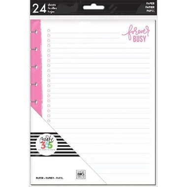 me & my BIG ideas Create 365 "Forever Busy" Classic Planner Refill, 17.8 X 23.5 CM, 24 Sheets
