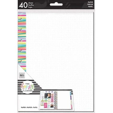 me & my BIG ideas Create 365 The Happy Planner, Multi-Stripe Planner Refill, 17.8 X 23.5 CM, 40 Sheets
