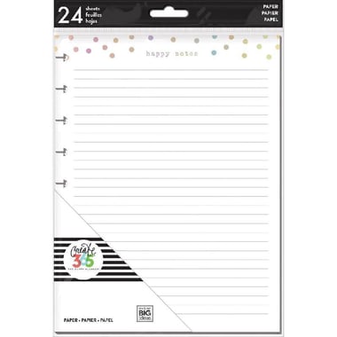 me & my BIG ideas Create 365 "Happy Notes" Classic Planner Refill, 17.8 X 23.5 CM, 24 Sheets