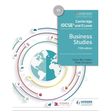 Cambridge IGCSE and O Level Business Studies, 5th Edition
