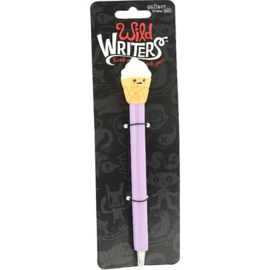 Wild Writers Polystone Ice Cream Rollerball Pen, Black Ink Color, Medium, Ballpoint,