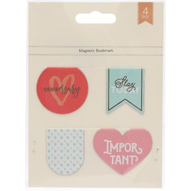 Clip-on, Round, Pennant and Heart, Magnet/PVC