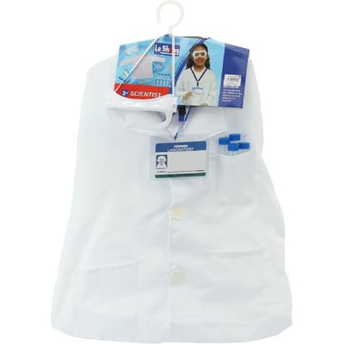 Le Sheng Scientist - Fits Most Children 3-8 Years Age Role Play Costume, White