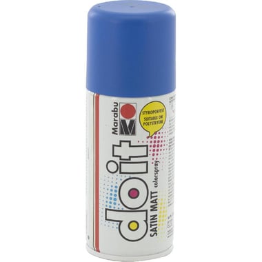 Marabu Do-it Silk-Matt, Weatherproof Spray Paint, Medium Blue, 150.00 ml ( 5.28 oz )