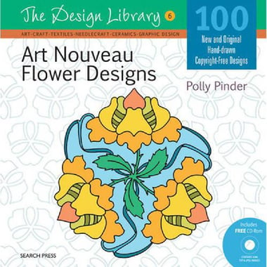 Art Nouveau Flower Designs (The Design Library)