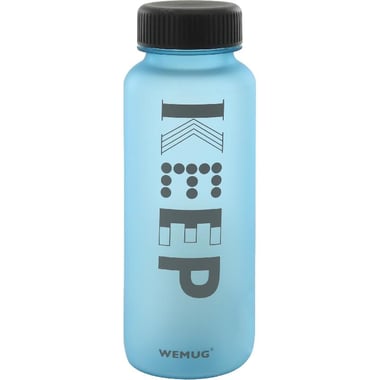 WEMUG Water Bottle, "Keep", Cold, 650.00 ml ( 1.14 pt ), Blue