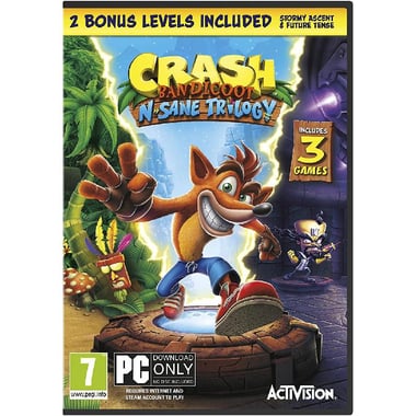 Crash Bandicoot N. Sane Trilogy, PC Game, Simulation & Strategy, Blu-ray Disc