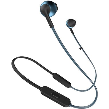 JBL Tune 205BT In-Ear Earphones, Bluetooth, USB (Charging), In-line Microphone, Blue