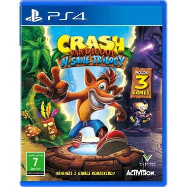 Crash Bandicoot N. Sane Trilogy, PlayStation 4 (Games), Family, Blu-ray Disc