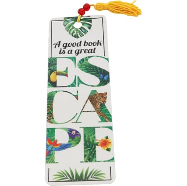 Antioch Beaded Bookmark, "Great Escape", Laminated Board/String