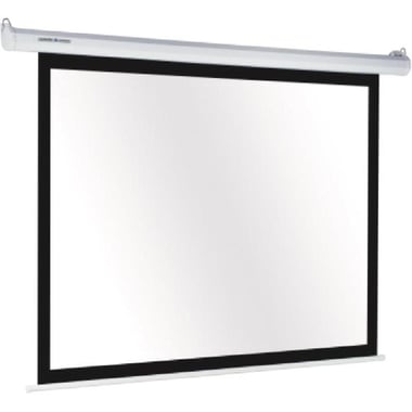 ليجاماستر شاشة بروجكتر كهربائية، 200.00 سمX 129‎.00‎ cm ( ‎4‎.23‎ ft )، أبيض‎/‎أسود