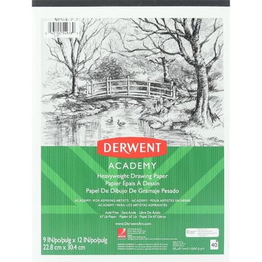 Academie Sketch Pad, White, 9" X 12", 24 Sheets