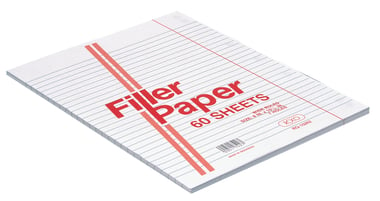 روكو فيلر أوراق قابلة للفصل تعاد تعبئتها، 10.5 بوصة X 8، (120 صفحة (60 ورقة