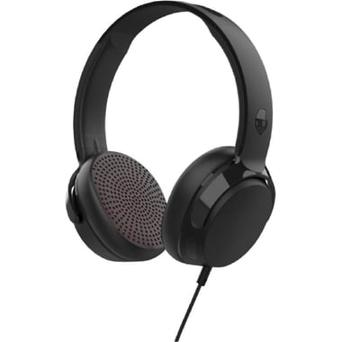 Skullcandy Riff On-Ear Headphones, Wired, 3.5 mm Connector, Built-in Microphone, Black