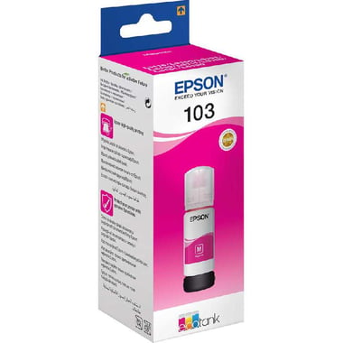 Epson 103 EcoTank Ink Bottle, Magenta, 65.00 ml ( 2.29 oz )