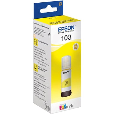 Epson 103 EcoTank Ink Bottle, Yellow, 65.00 ml ( 2.29 oz )