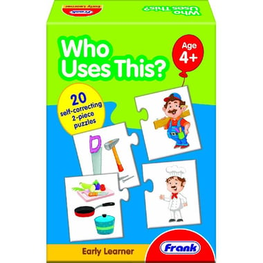 Frank Early Learner Who Uses This Puzzle & Activity Set, 40 Pieces, English, 4 Years and Above