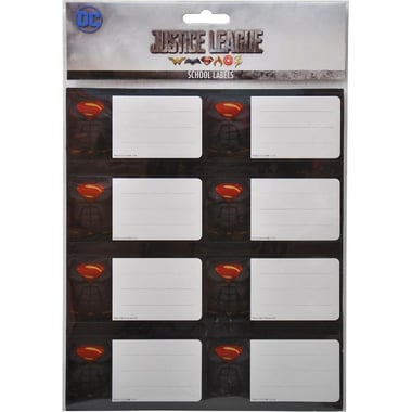 Warner Bros. Superman Name Labels, DC Justice League