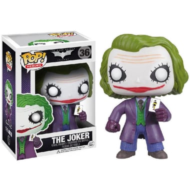 Funko Pop! Heroes The Dark Knight Theory: The Joker Toy Collectible, Purple, 14 Years and Above