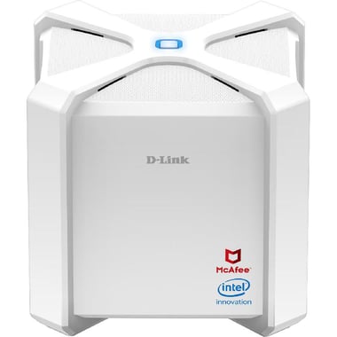 D-Link D-Fend AC2600 DIR-2680 Wireless Router, Wi-Fi 5 (802.11ac), Dual Band (2.4 GHz/5 GHz), Single Device, 3 Port (LAN), 3 Port (GbE-LAN)/Single Port (GbE-WAN), White