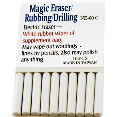 Refill Eraser, for Pencil, Fits NE60 Erasing Tool White