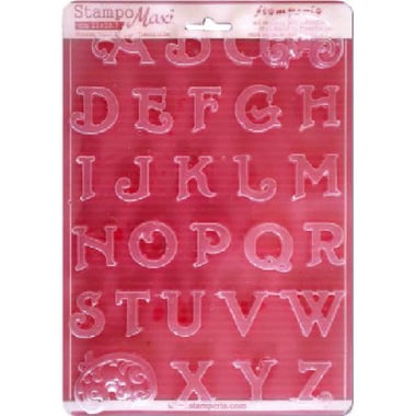 Stamperia Mould, Alphabet Initials, Clear