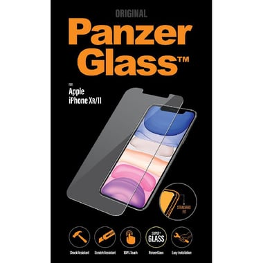 PanzerGlass Smartphone Screen Protector, Super+ Glass, Standard Fit, for iPhone 11/iPhone XR