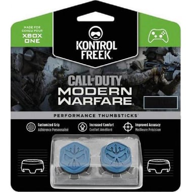 KontrolFreek Call of Duty: Modern Warfare Performance Thumbsticks, for Xbox One/Xbox One S, Blue/Black