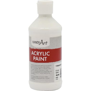 Handy Art Student Acrylic Paint, Titanium White, 8.00 oz ( 227.30 ml )
