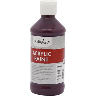 Handy Art Student Acrylic Paint, Maroon, 8.00 oz ( 227.30 ml )
