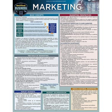Marketing (Quickstudy Reference Guide)